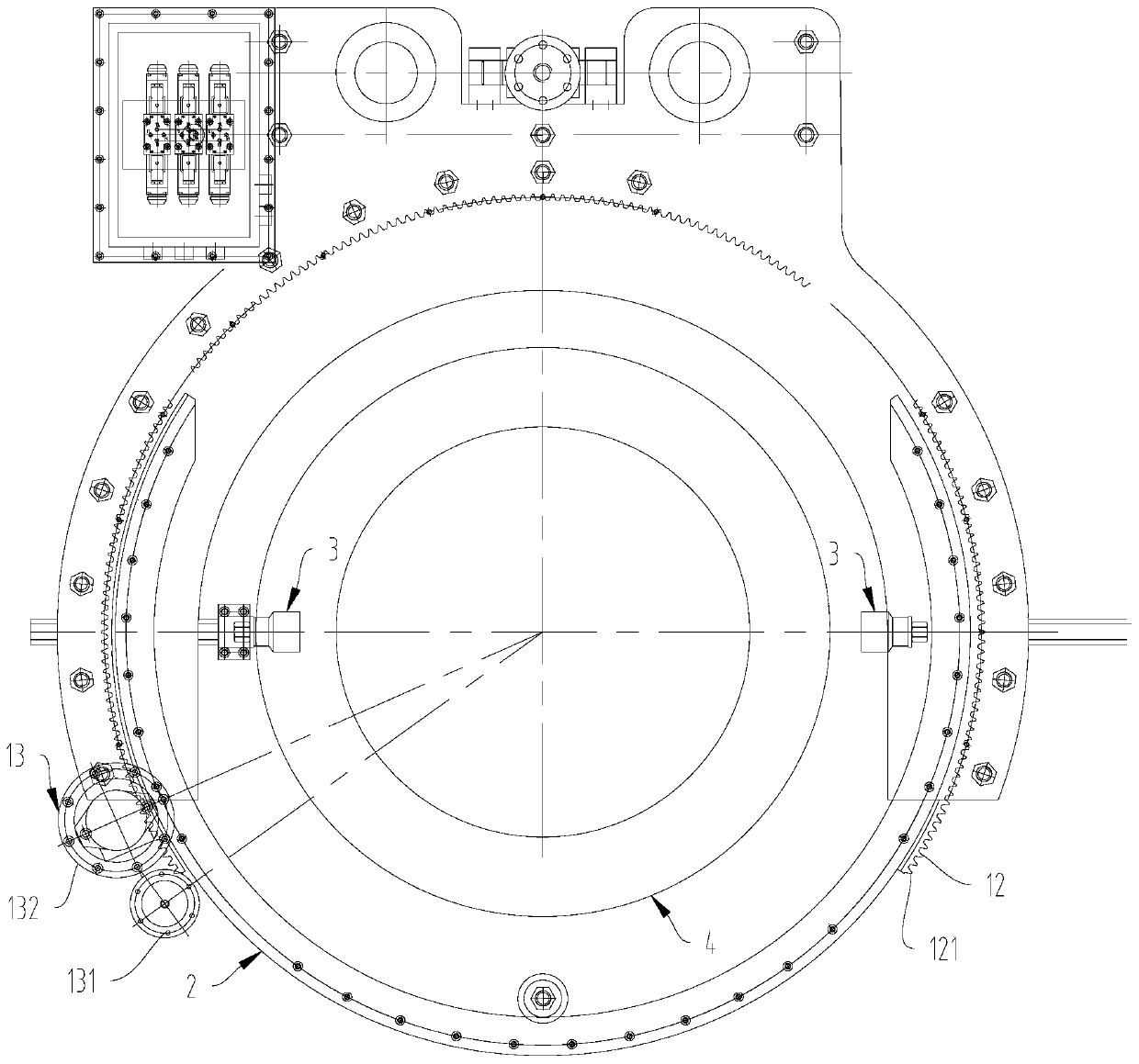 Sea pipe coating cleaning device