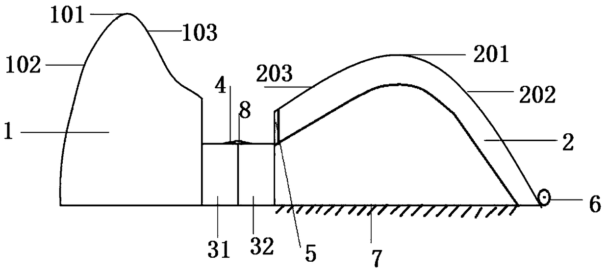 Folding knife position prone cushion