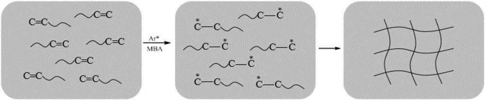 Method for preparing thermo-sensitive polymer PNIPAM film through plasma-induced solution polymerization