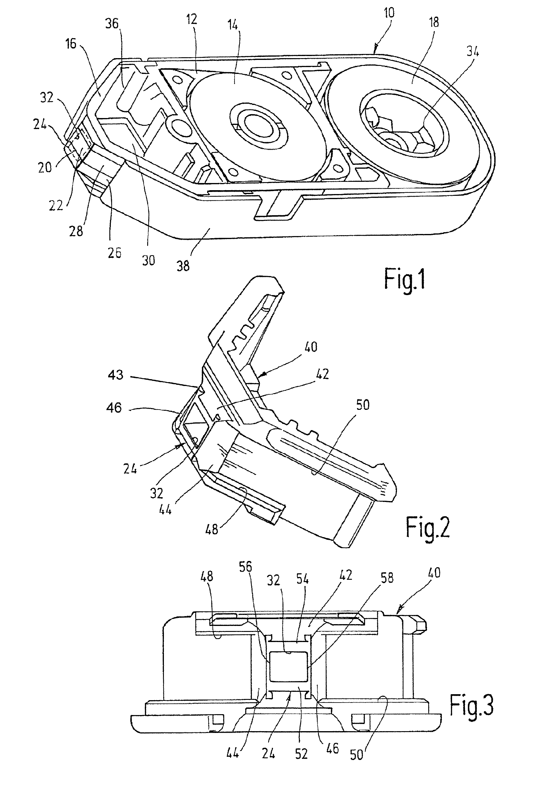 Test tape unit for blood tests