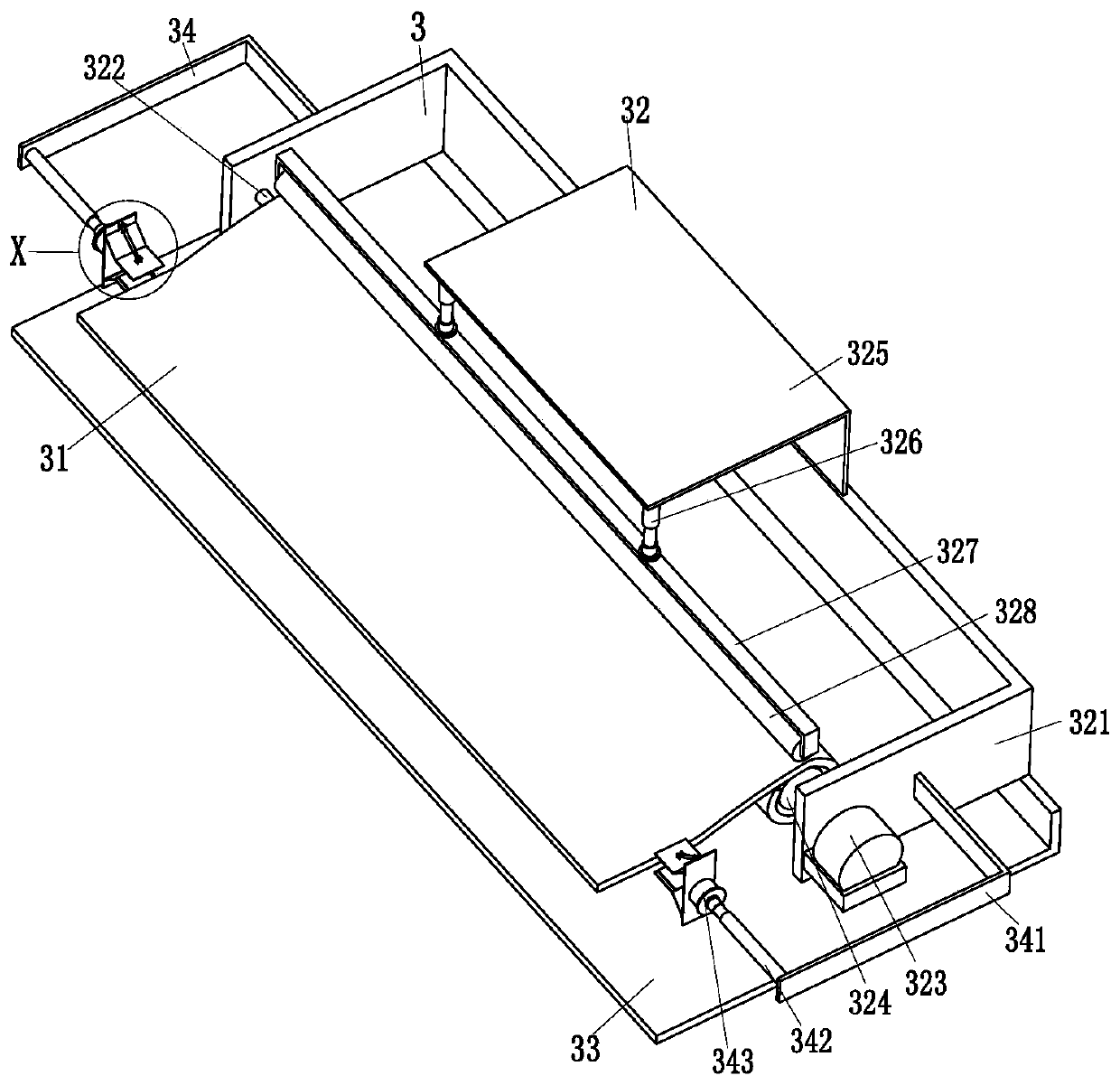 An explosion-proof gas column roll for logistics packaging and transportation