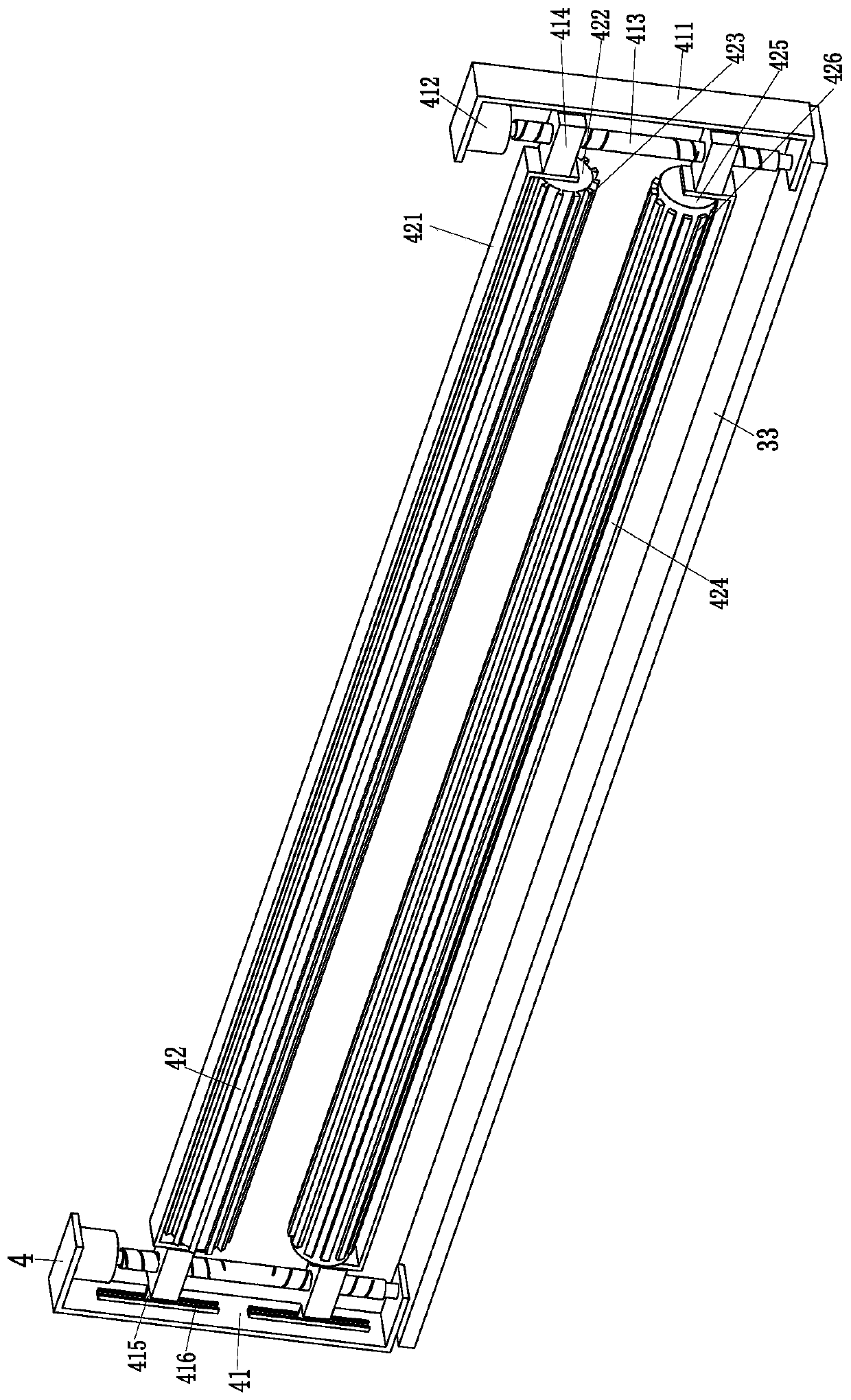 An explosion-proof gas column roll for logistics packaging and transportation