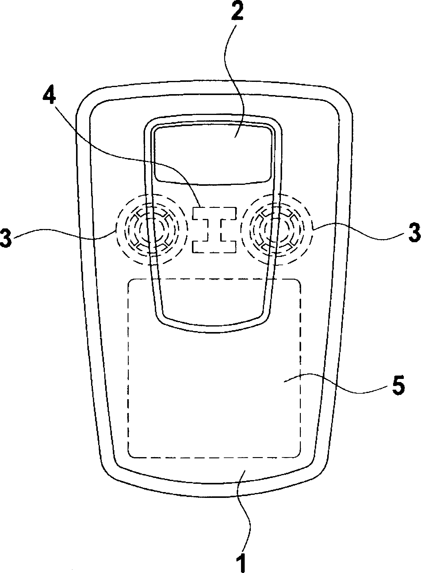 Mobile communication terminal with auxiliary LCD and speaker