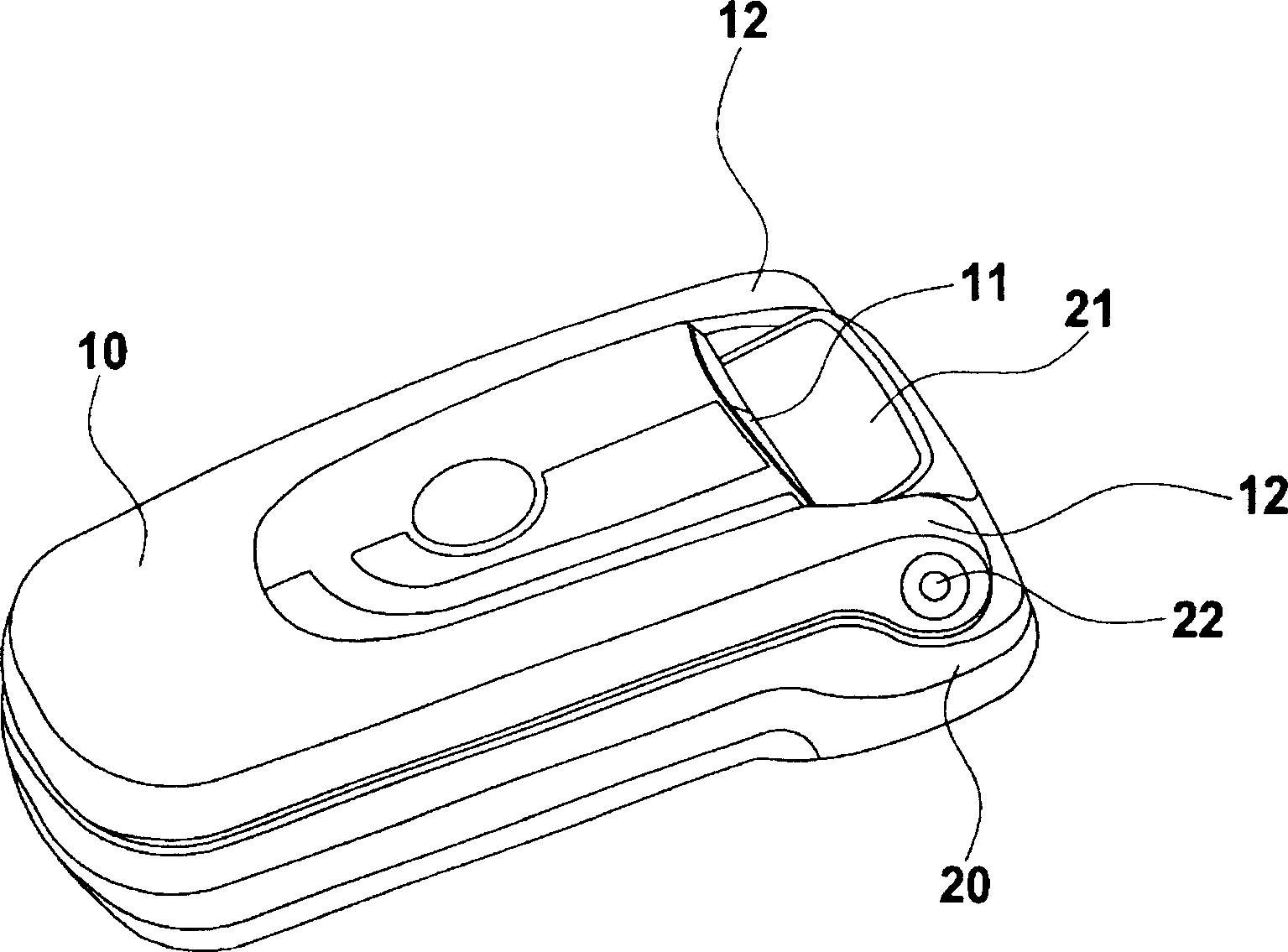 Mobile communication terminal with auxiliary LCD and speaker