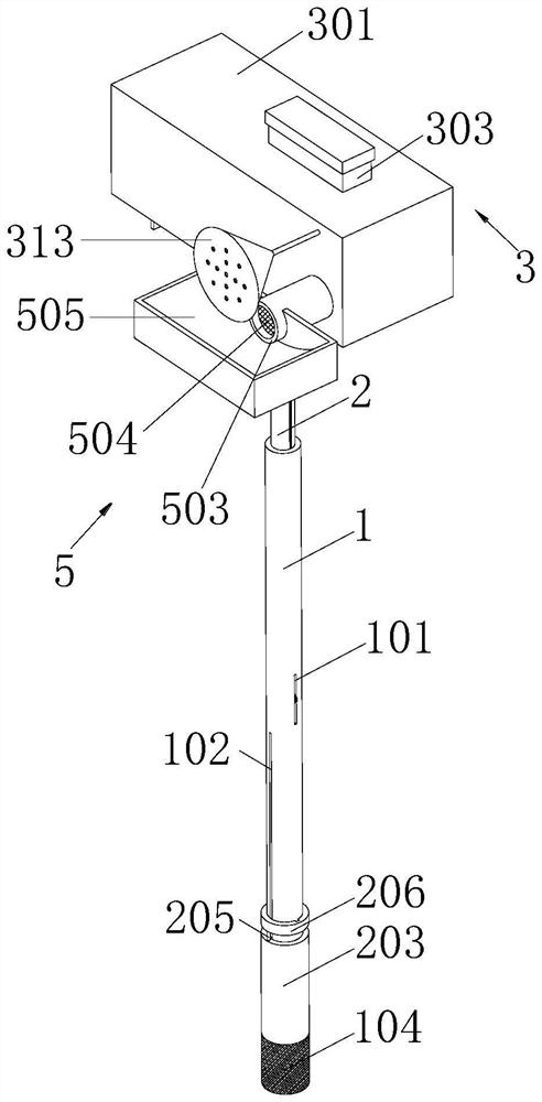 Fruit tree pollination device for kiwi fruits