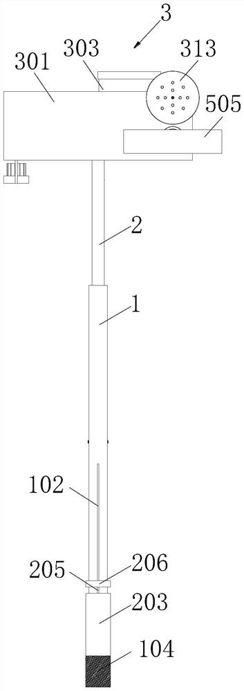 Fruit tree pollination device for kiwi fruits