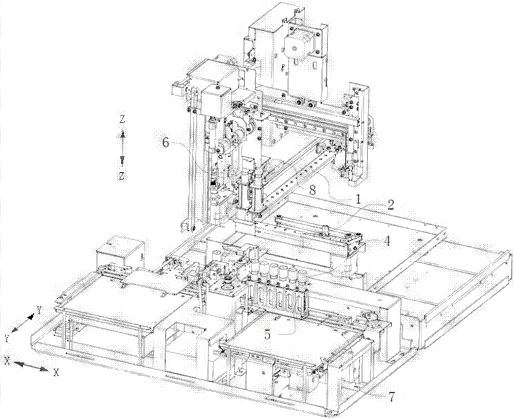 Sample analysis and detection unit and sample analyzer