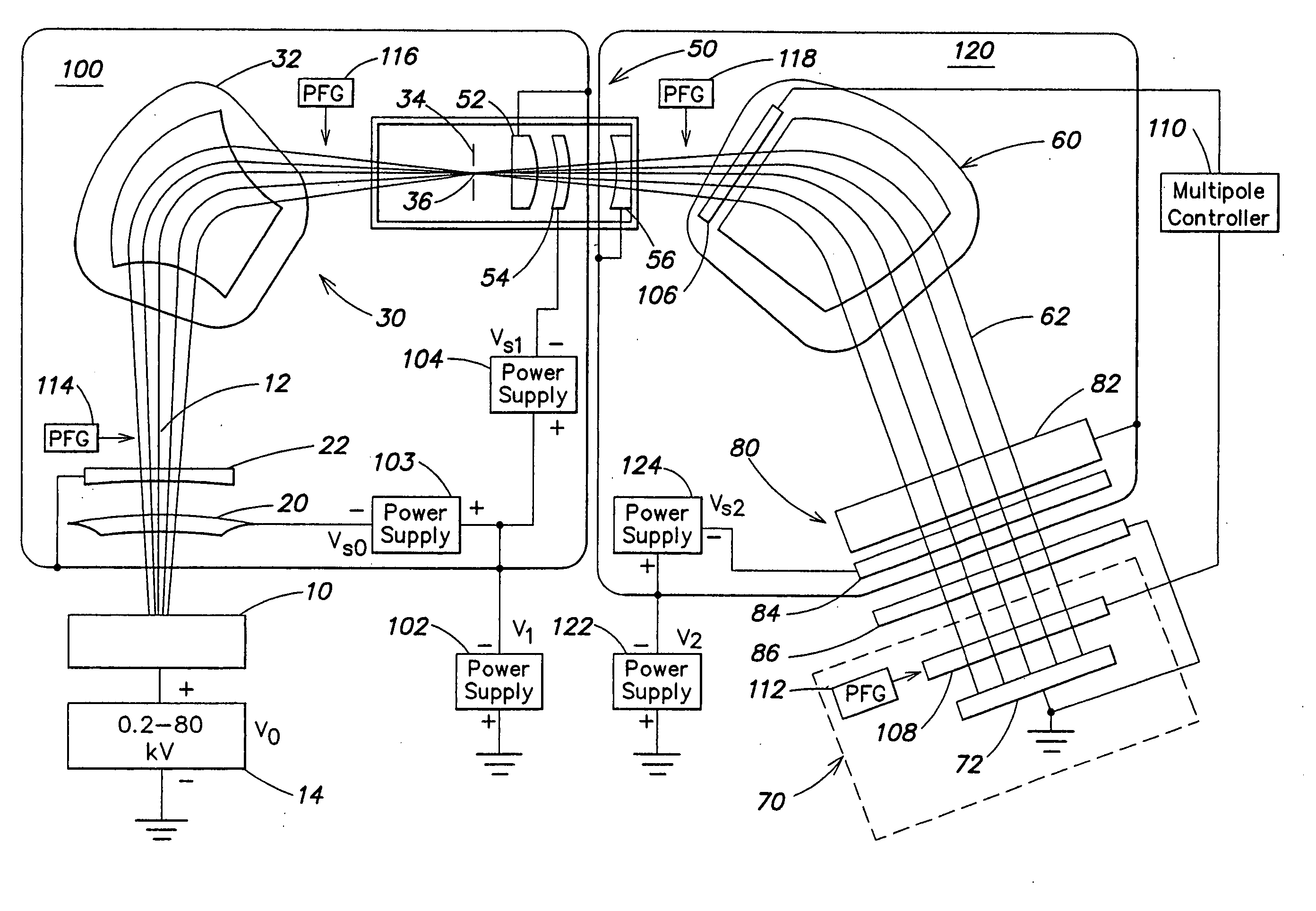 Ion implanter having enhanced low energy ion beam transport