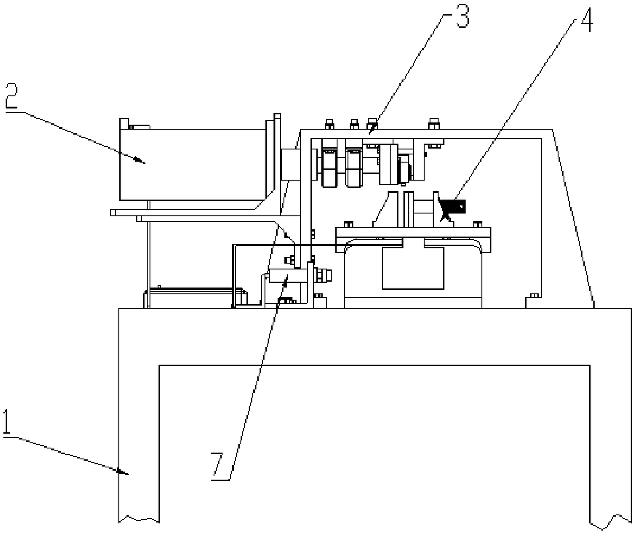 Simulated vibration cutting impact cutter falling experimental device and a working method thereof