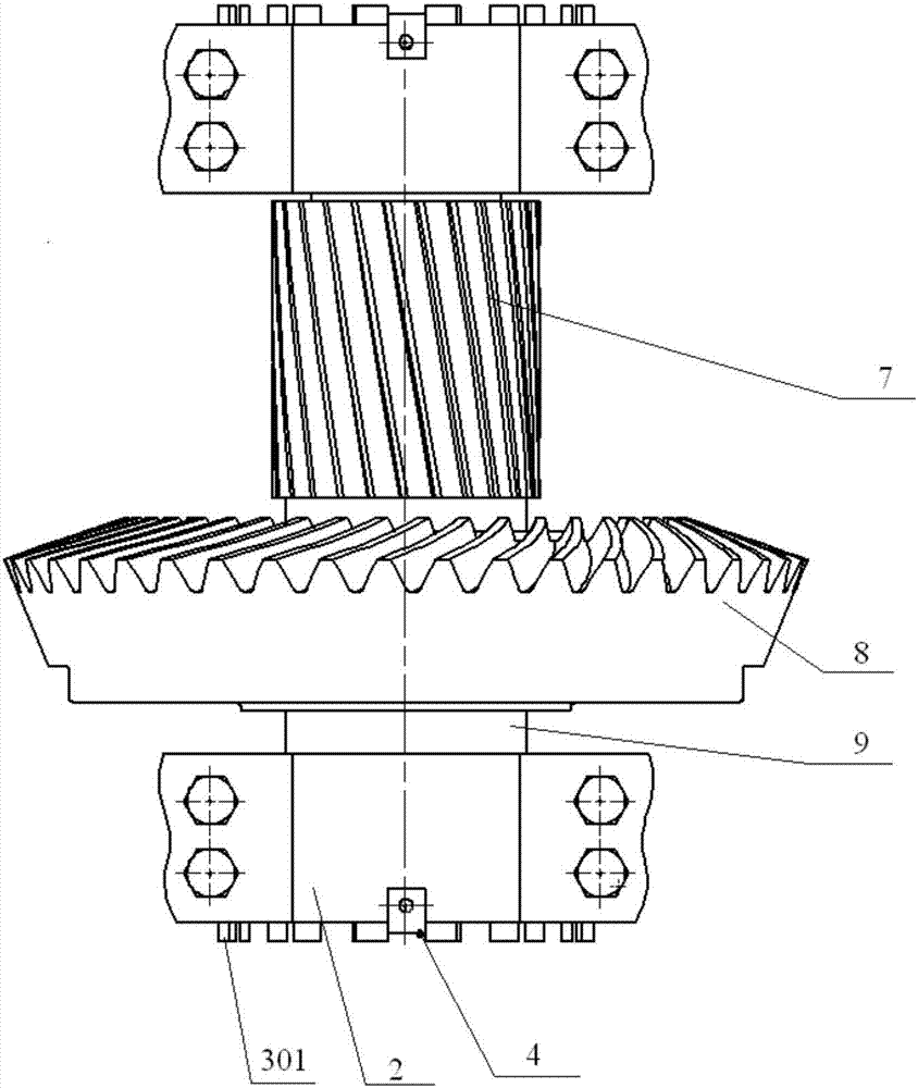 Roller-bearing preloading adjustment structure and method