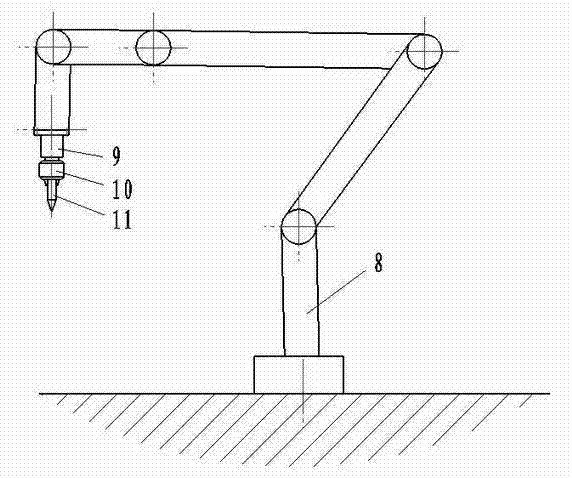 Multifunctional clamp for industrial robot teaching