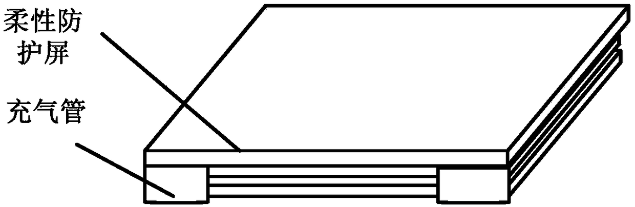 Space-debris-and-projectile stopping protection device and system