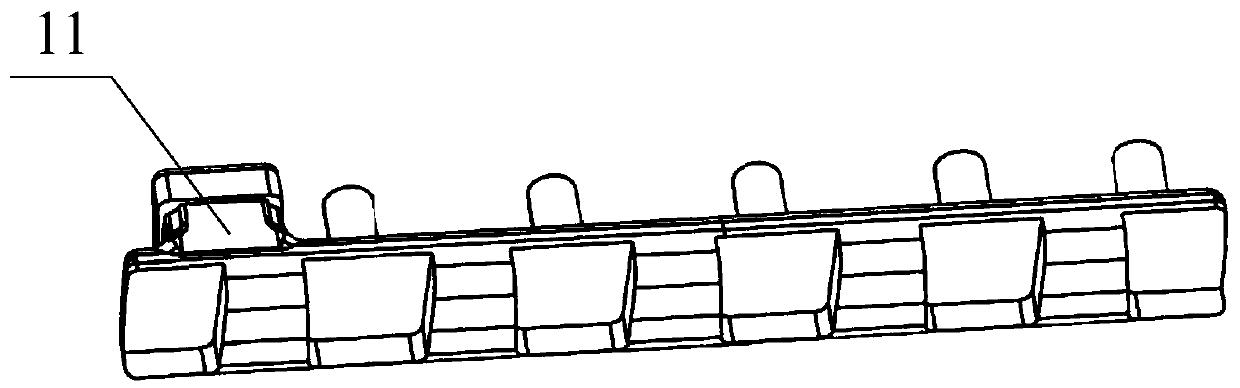 Air inflow way sand core structure and core manufacturing method