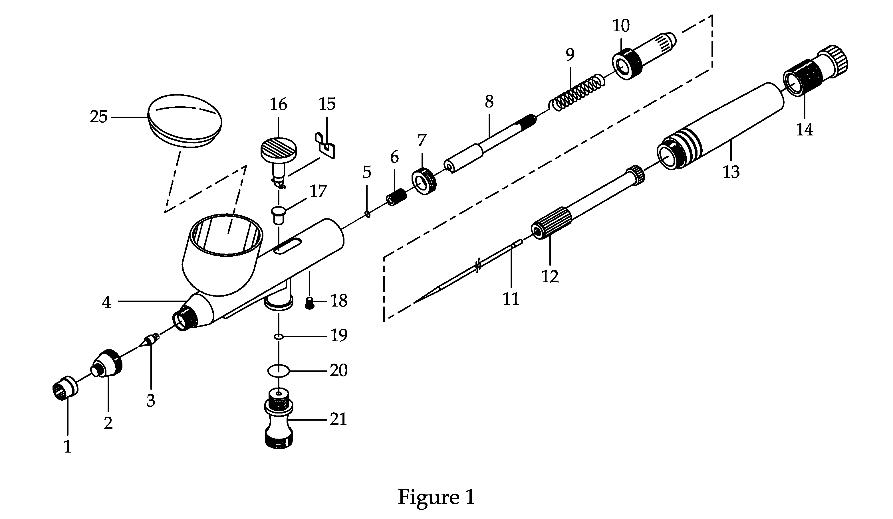 Quick Needle Pullback Mechanism To Clean The Needle Valves In Air Brushes