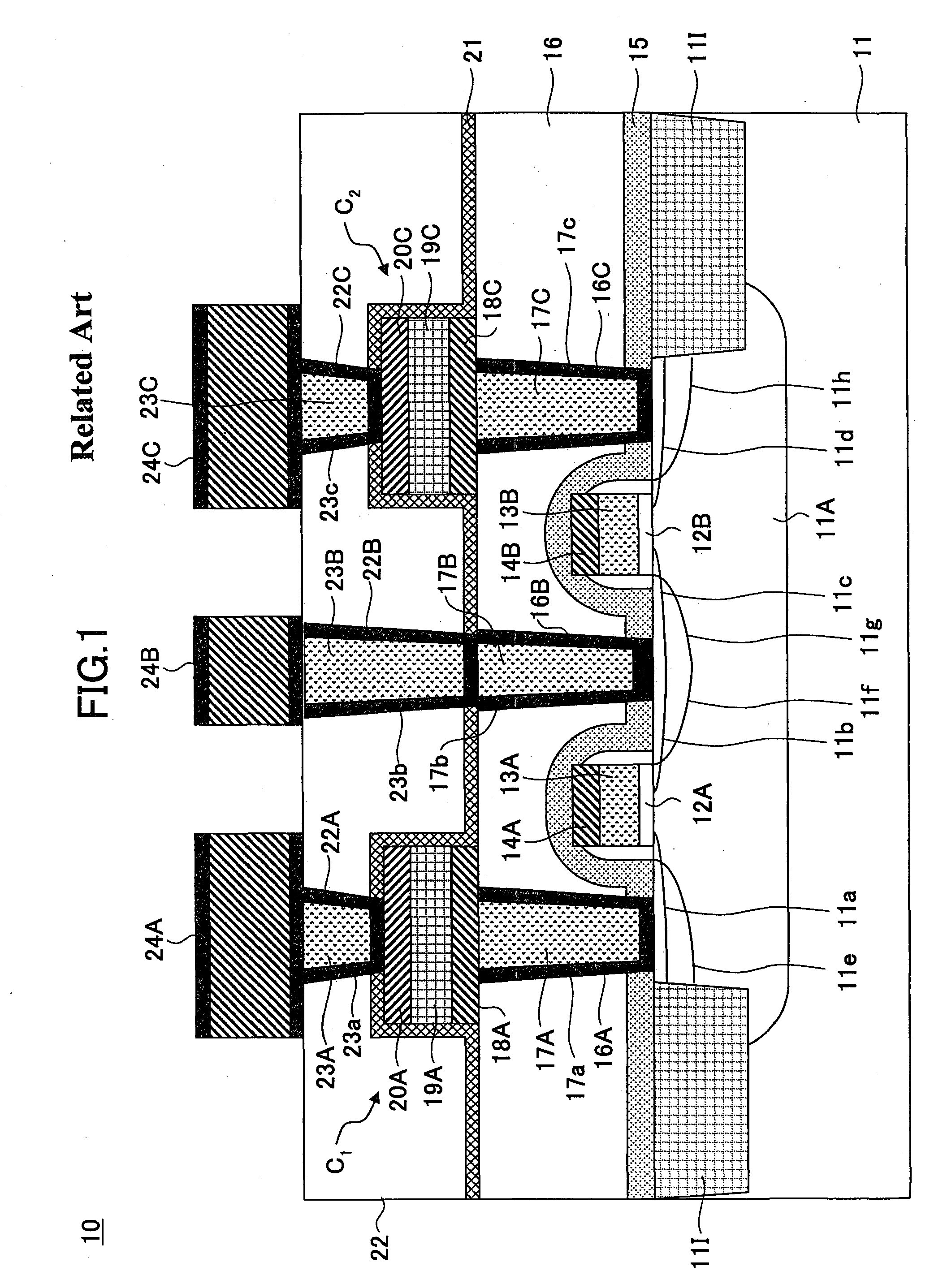 Ferroelectric memory device and fabrication process thereof, fabrication process of a semiconductor device