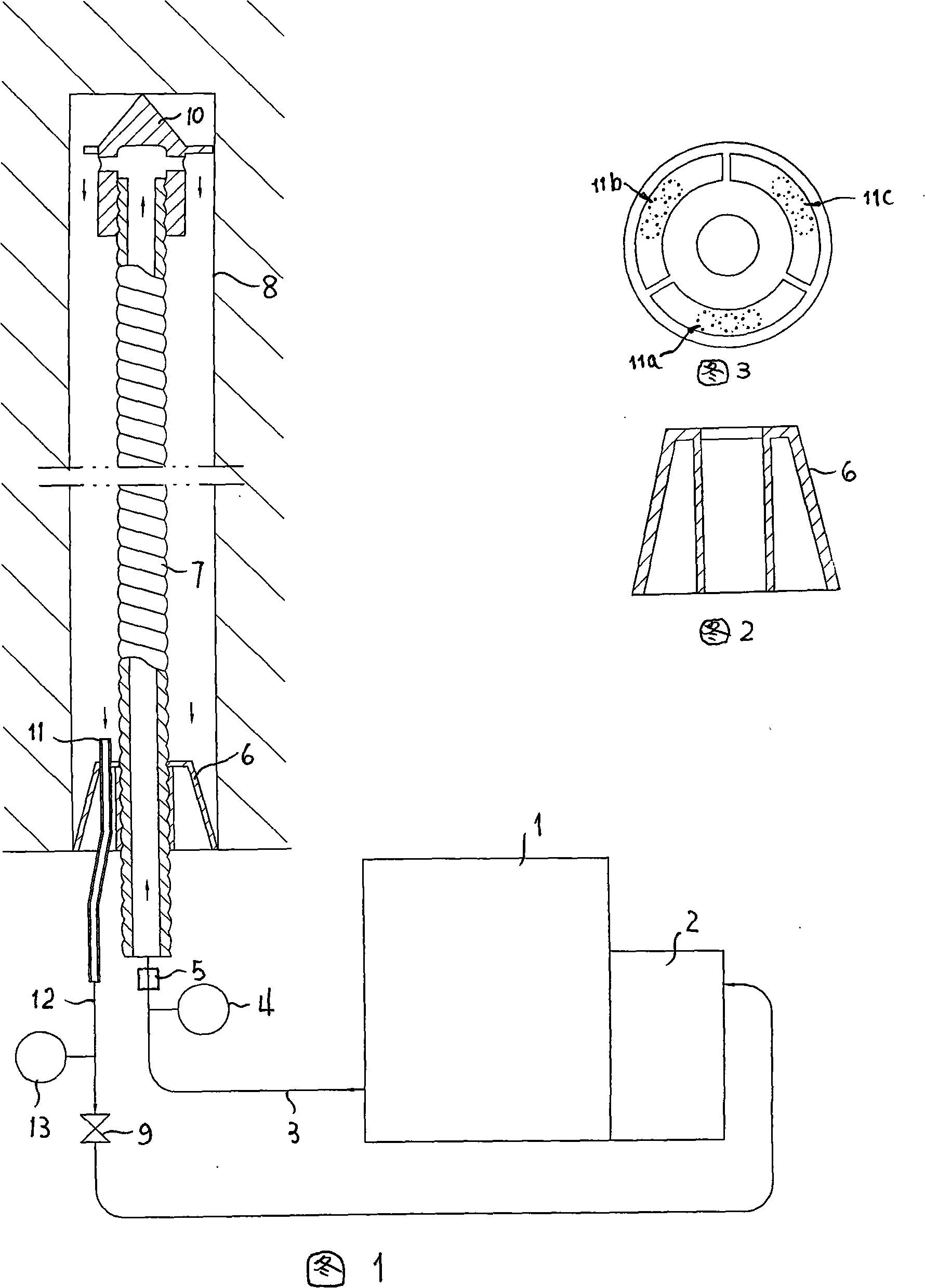 Hollow anchor stock circulating pressure slip casting construction method and special slip casting system thereof