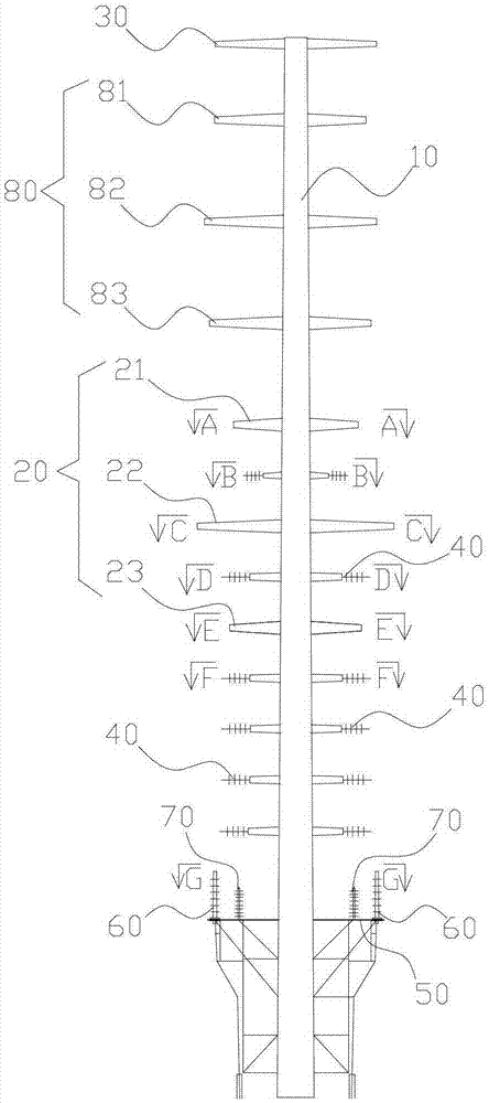 A steel pipe pole that can realize the buried transmission line