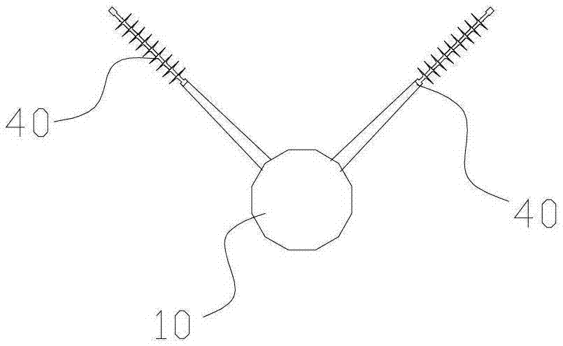 A steel pipe pole that can realize the buried transmission line