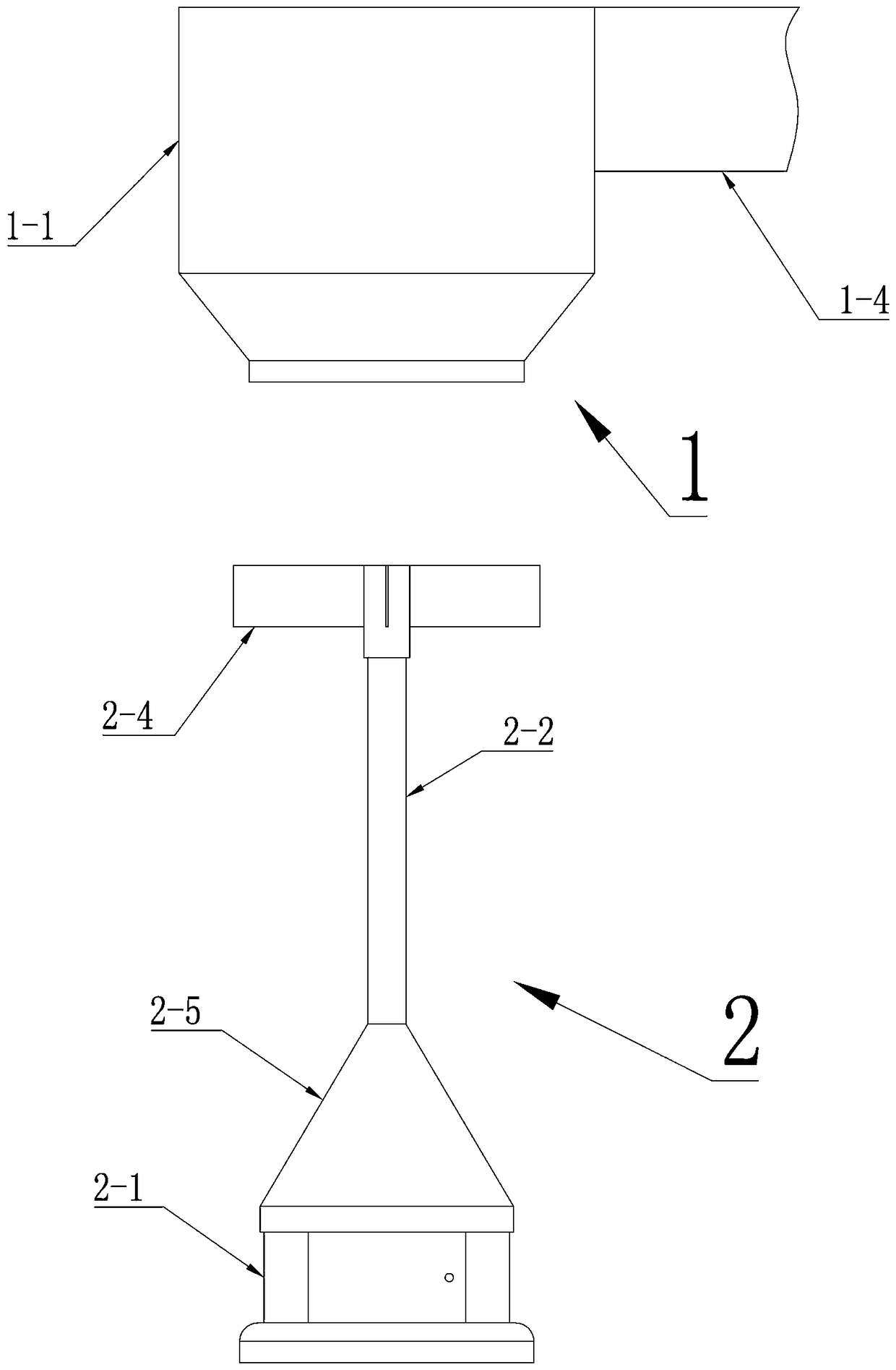 A cashmere loosening and loosening mechanism