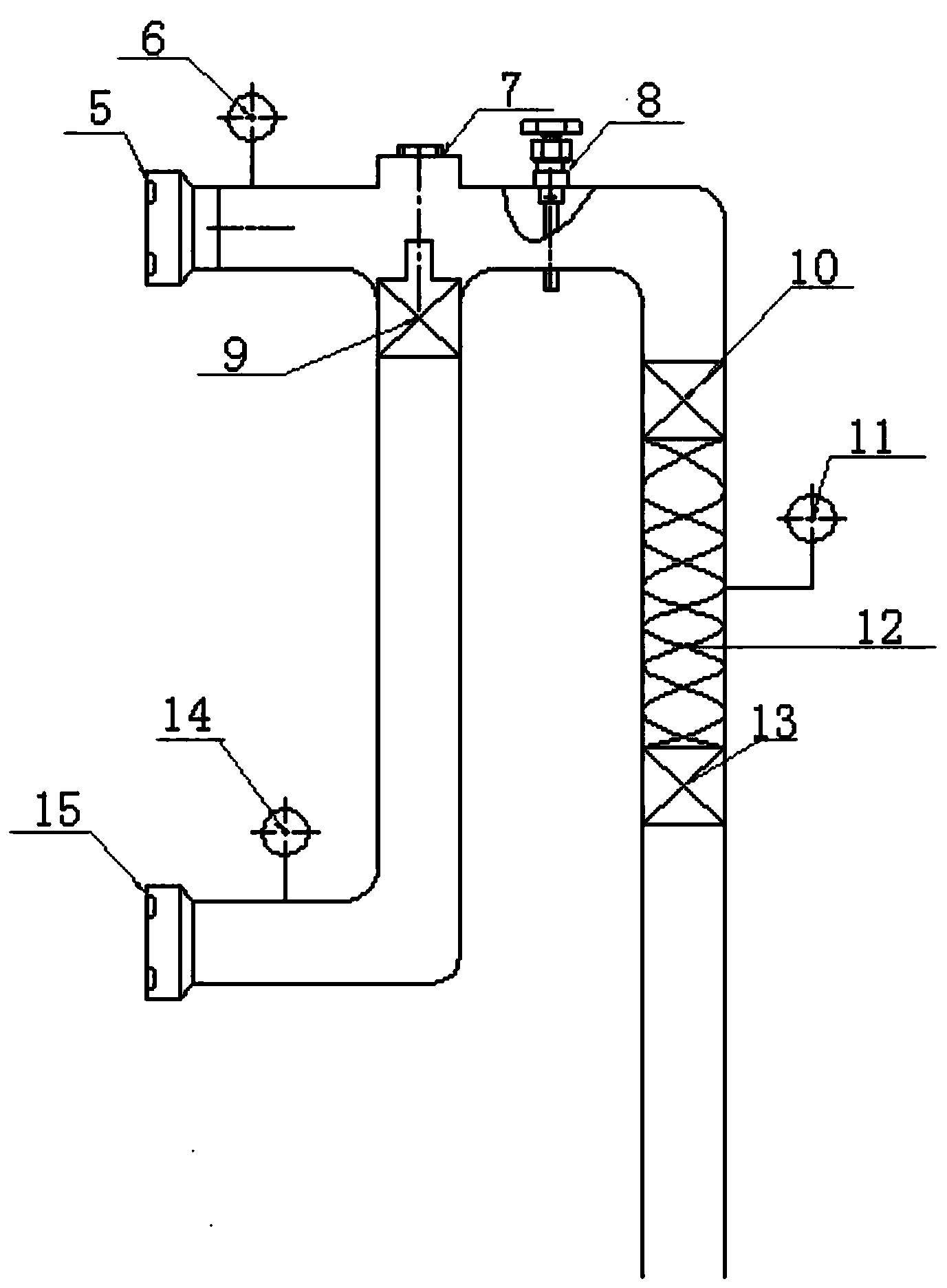 Combined-type oil well casing gas recovery device