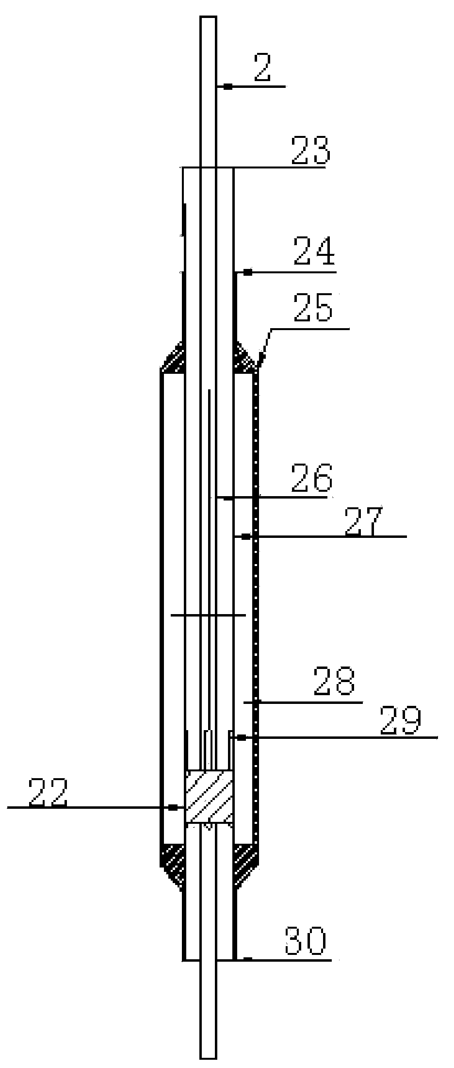 Combined-type oil well casing gas recovery device