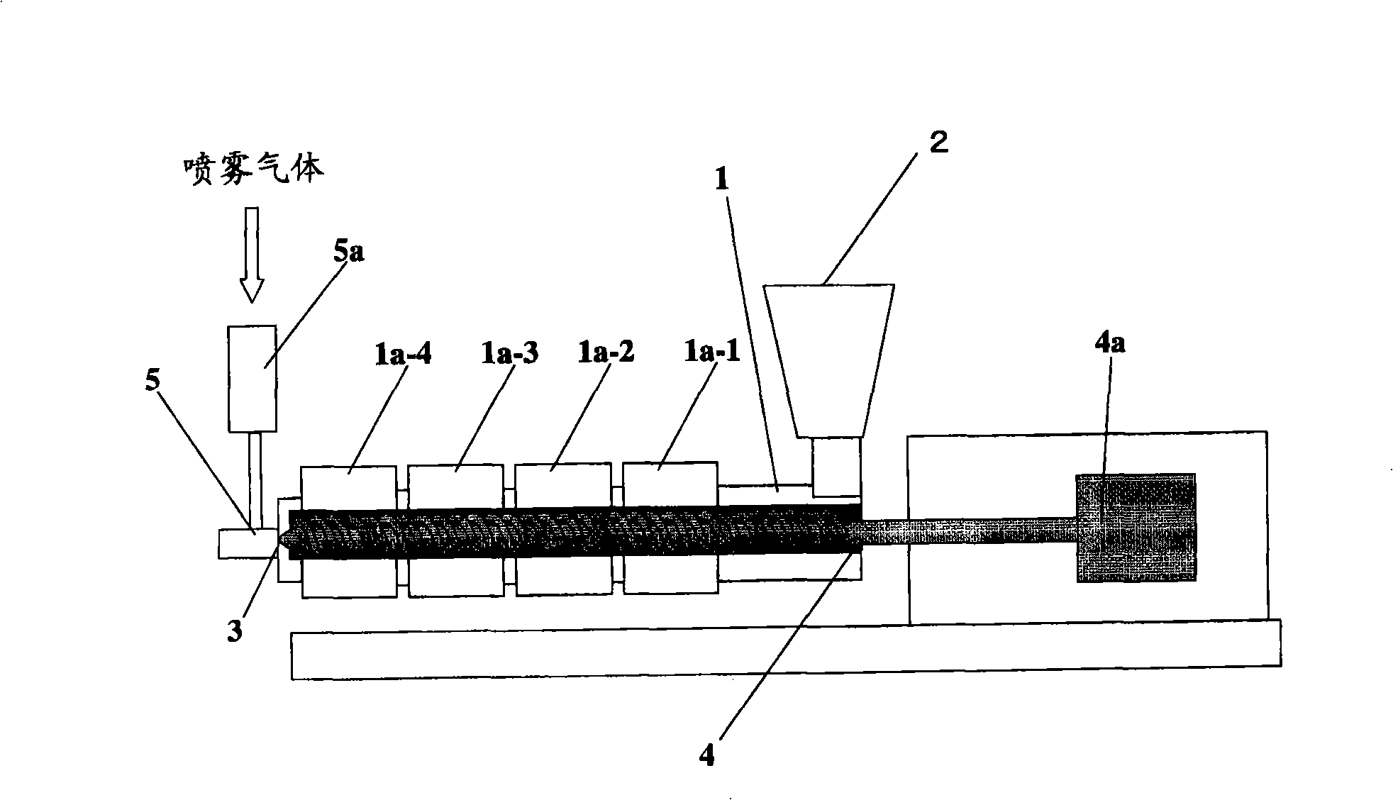 Method of producing drug-containing wax matrix particles, extruder to be used in the method and sustained-release preparation containing cilostazol