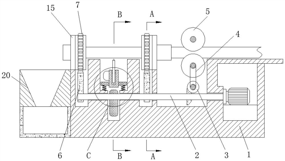 A rubber rod cutting device based on the transmission principle of special-shaped gears
