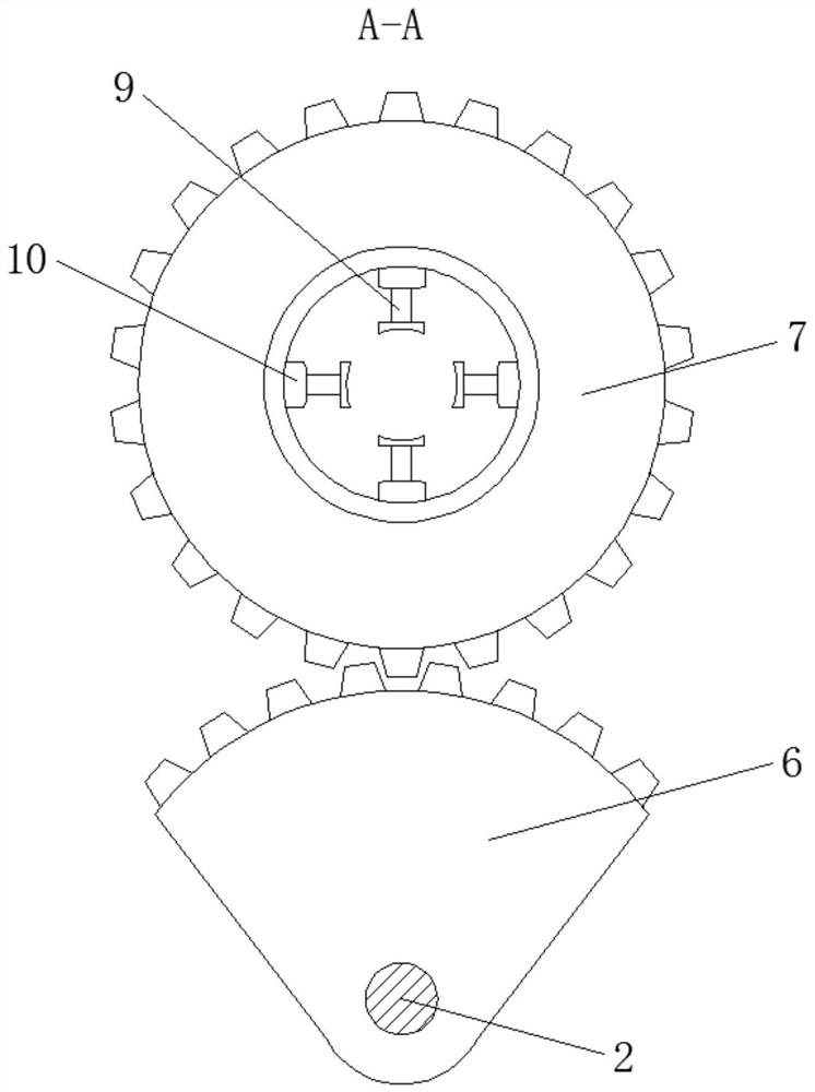 A rubber rod cutting device based on the transmission principle of special-shaped gears