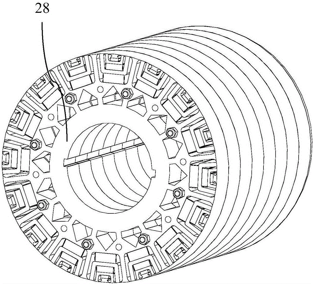 Segmented oblique pole rotor and permanent-magnet synchronous motor