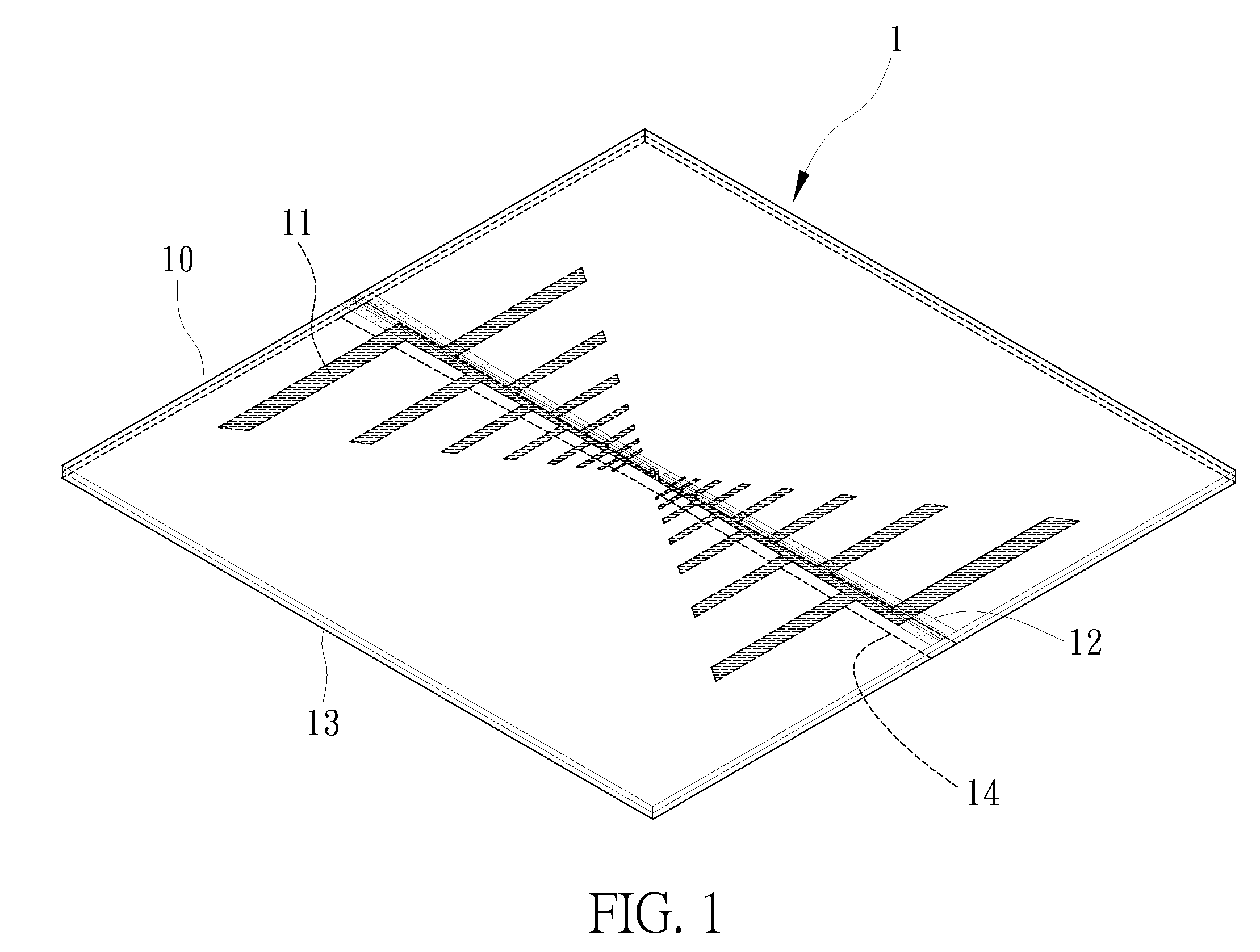 Coplanar waveguide fed planar log-periodic antenna