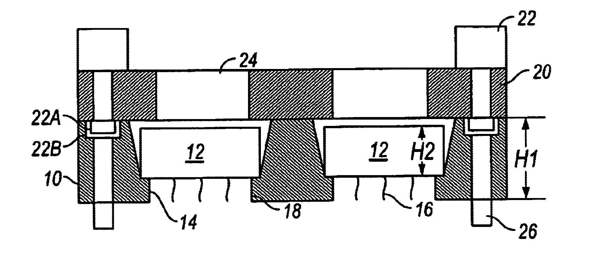 Method for processing an integrated circuit including placing dice into a carrier and testing