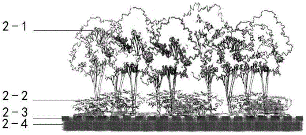 Urban rainfall runoff water quality multi-media graded infiltration purification simulation system