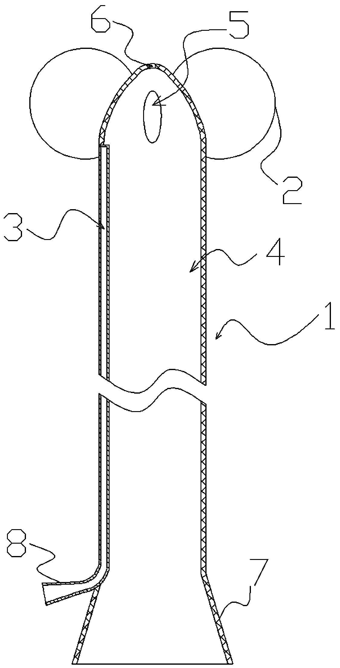 Catheter with expansion bags