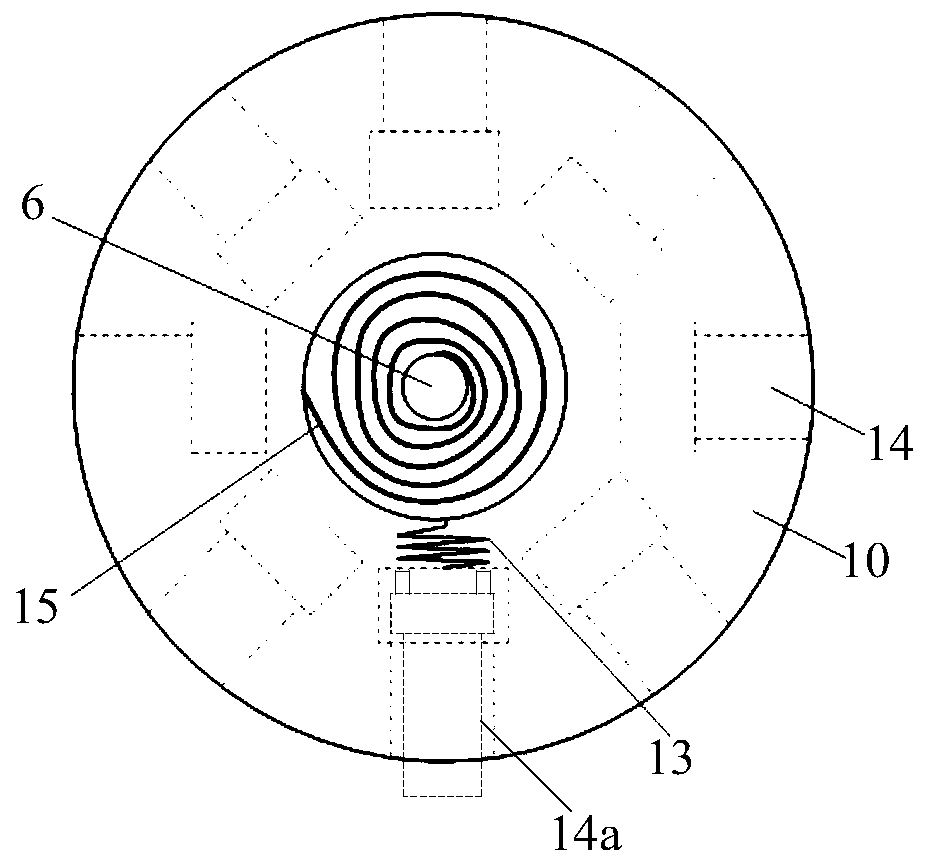 Single-disc wheel type solid-phase arc extinguishing lightning protection device