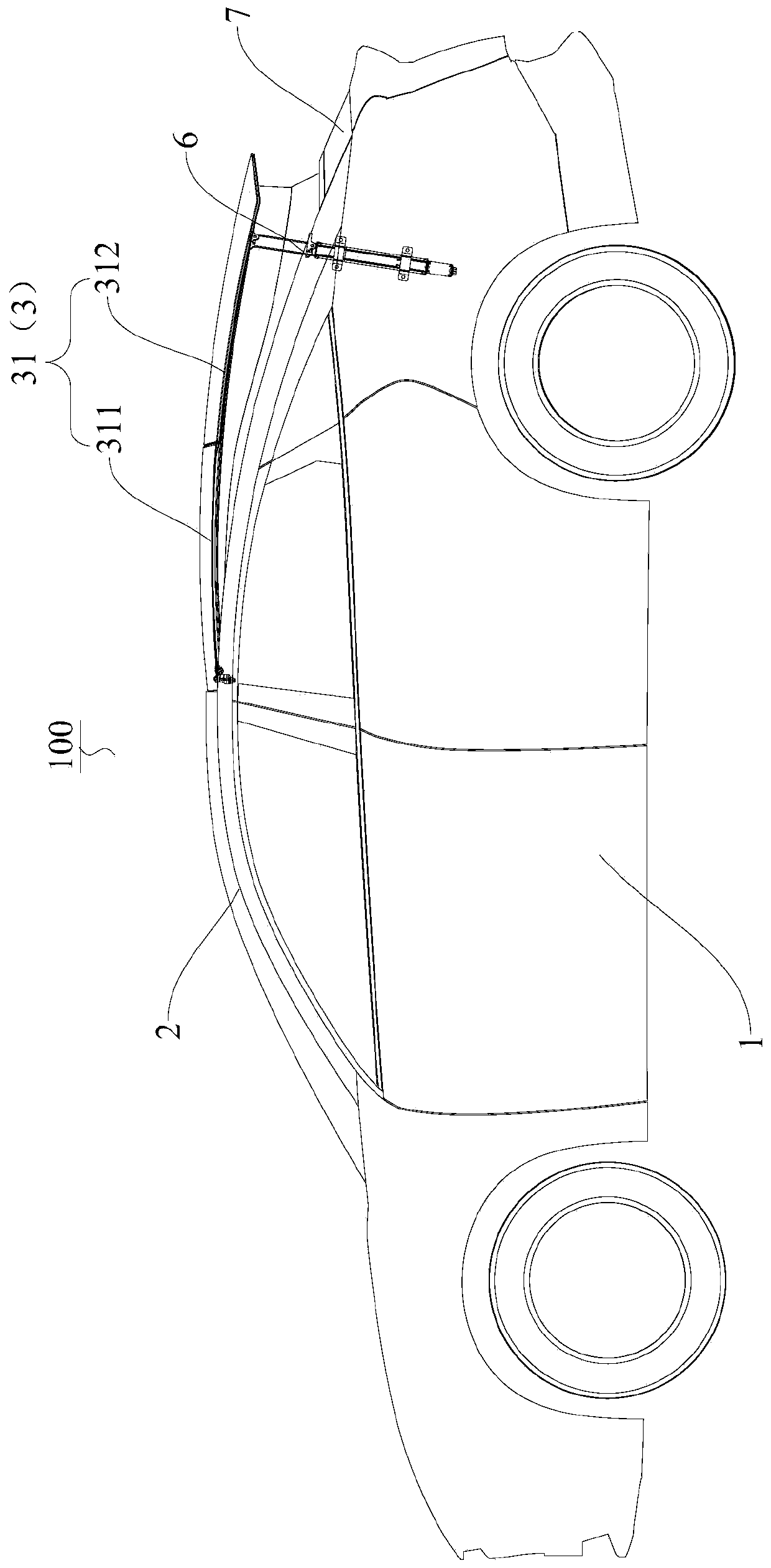 Vehicle top cover device capable of lifting and lowering, and vehicle