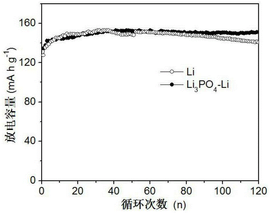 Surface in-situ processing method of metal lithium negative electrode and application