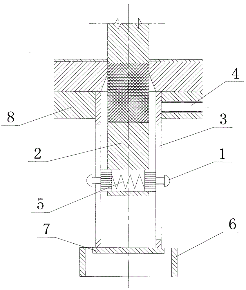 Workpiece collecting mechanism for stamping die