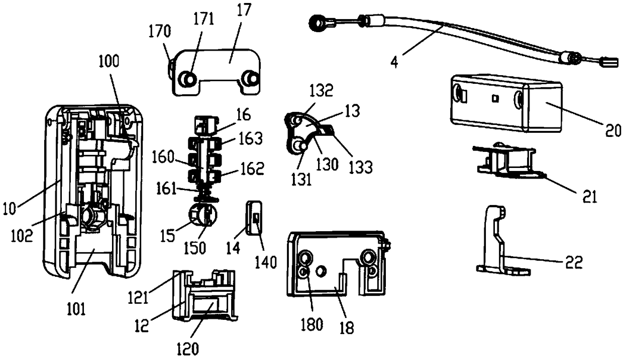 Simple type password lock for suitcase