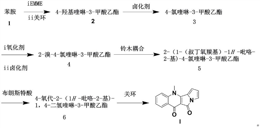 A kind of method for preparing peninoan compound