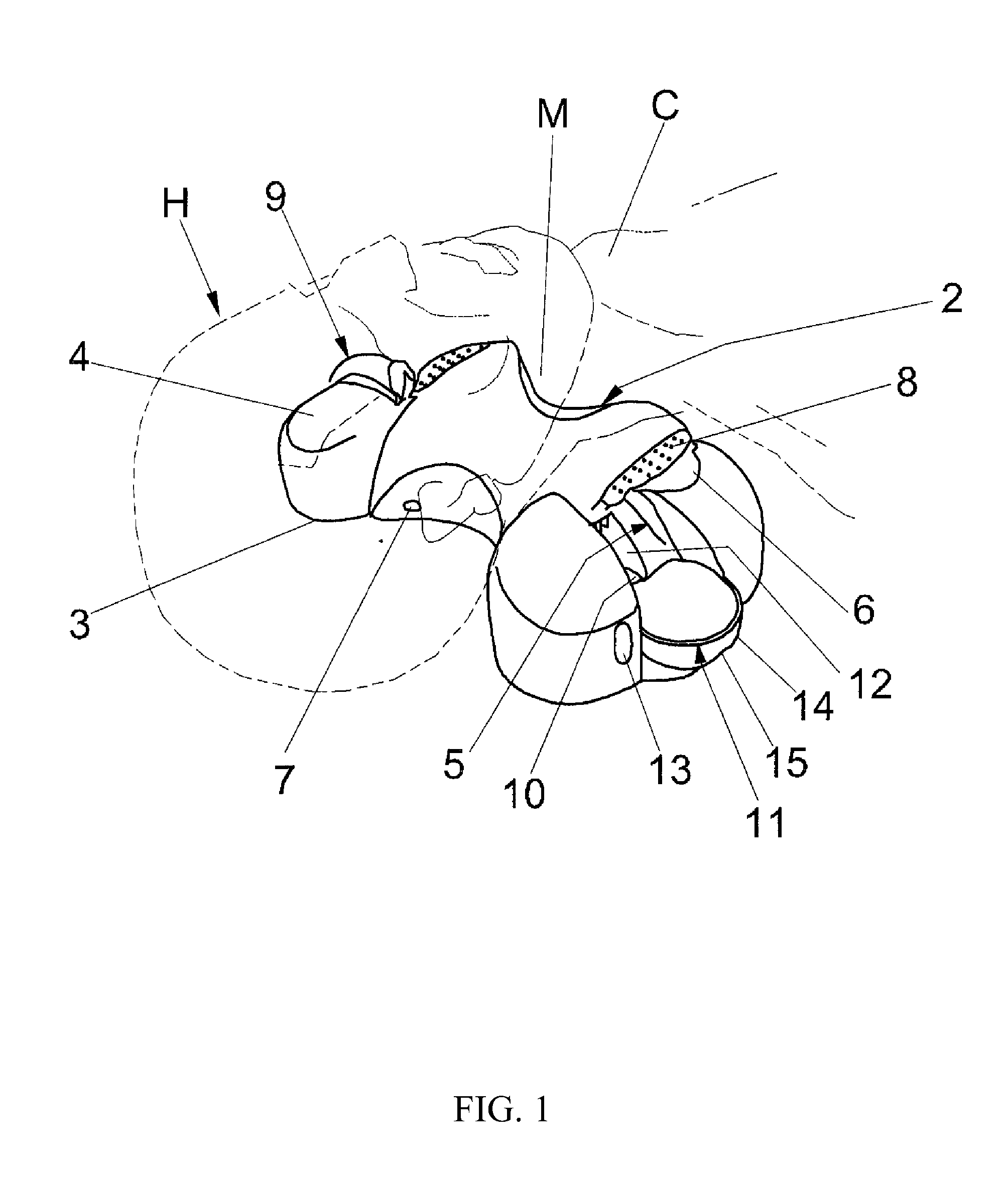 Mandibular and neck support and positioning device