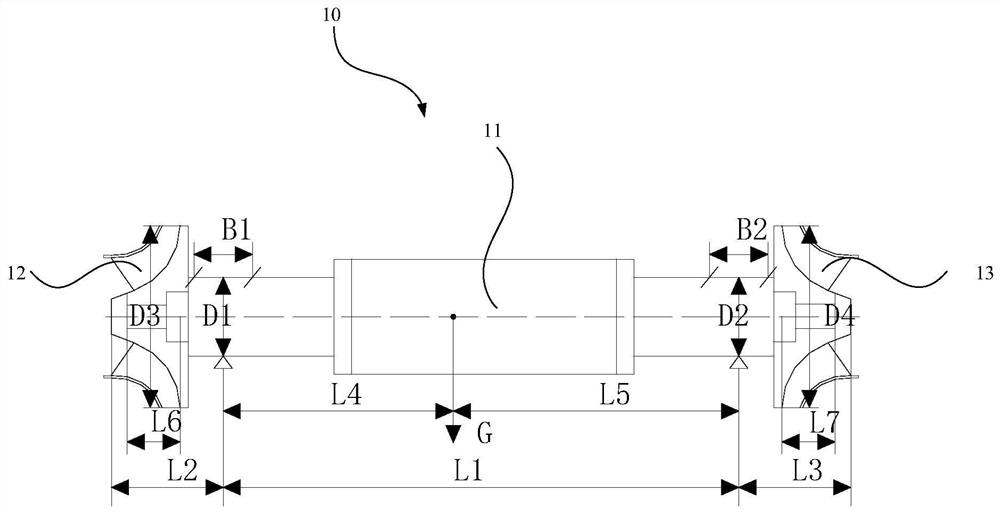 Centrifugal compressor shaft system, centrifugal compressor and air conditioner