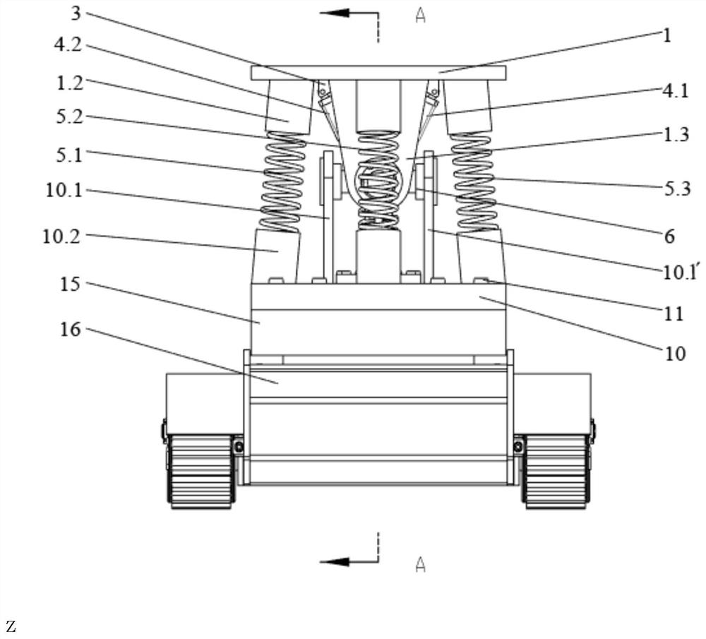 Foot mechanism of walking type polar region scientific investigation robot