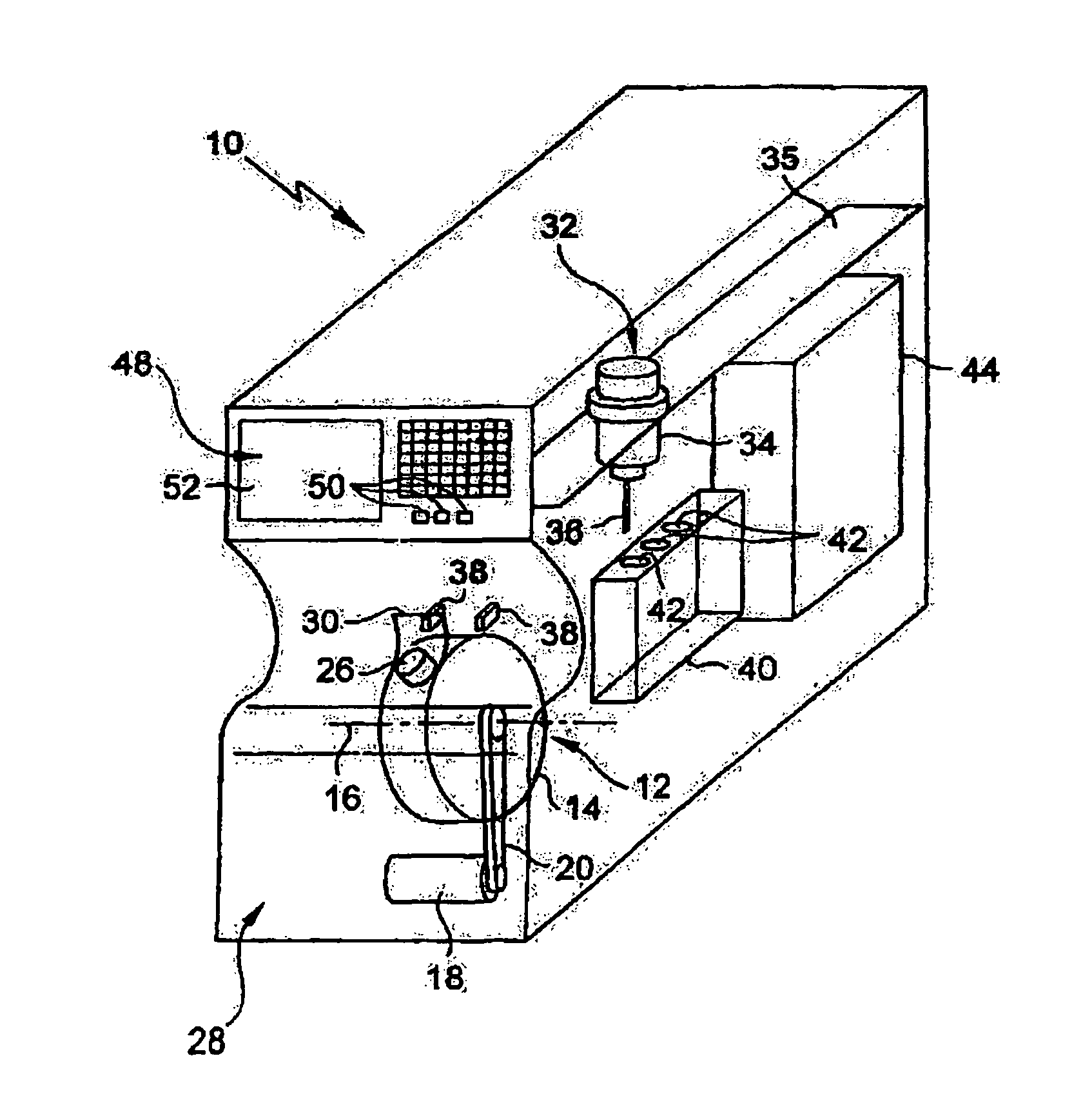 Hematological analyzer on whole blood with stirring device