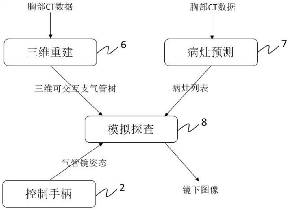 Bronchoscope simulation system based on personalized data