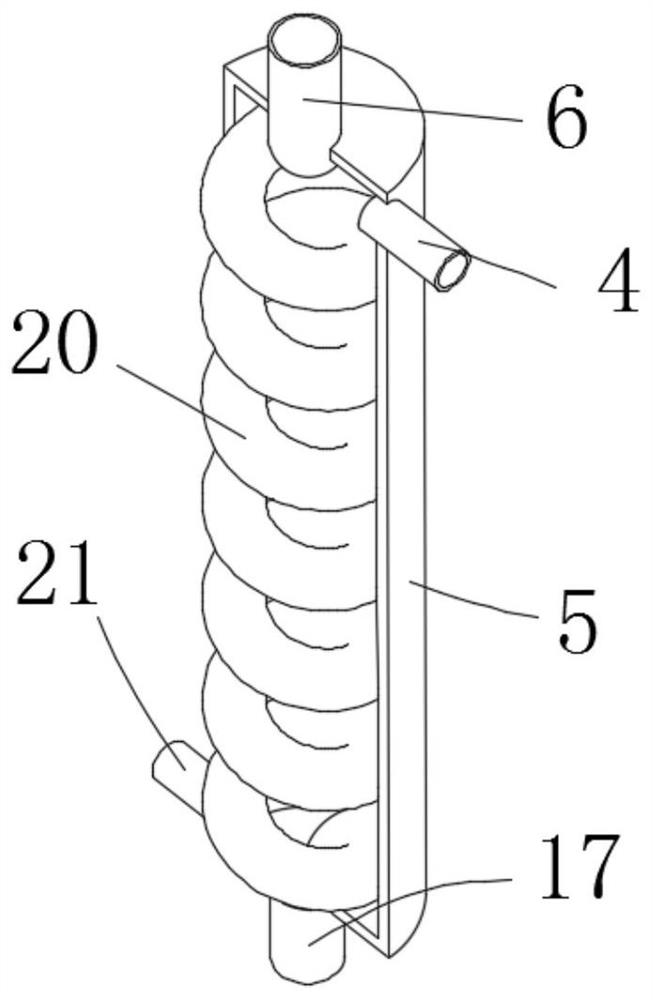 A raw material drying device for the production of solid toilet cleaner