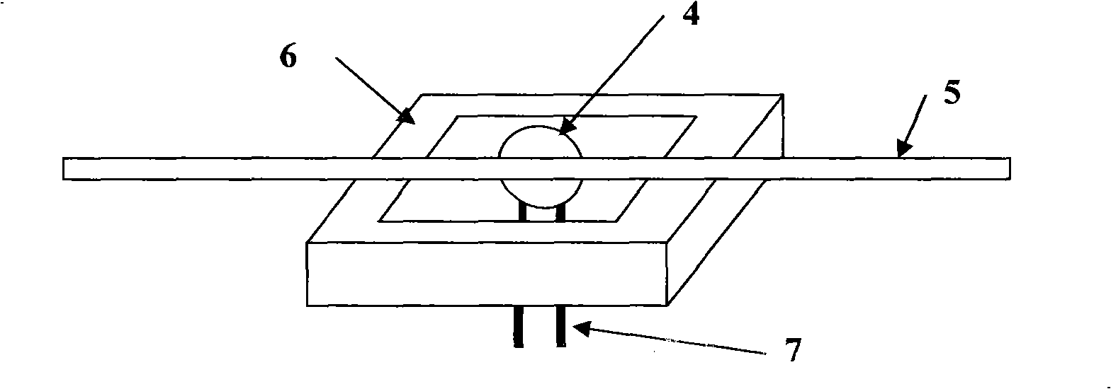 Whole optical fiber optical power monitor