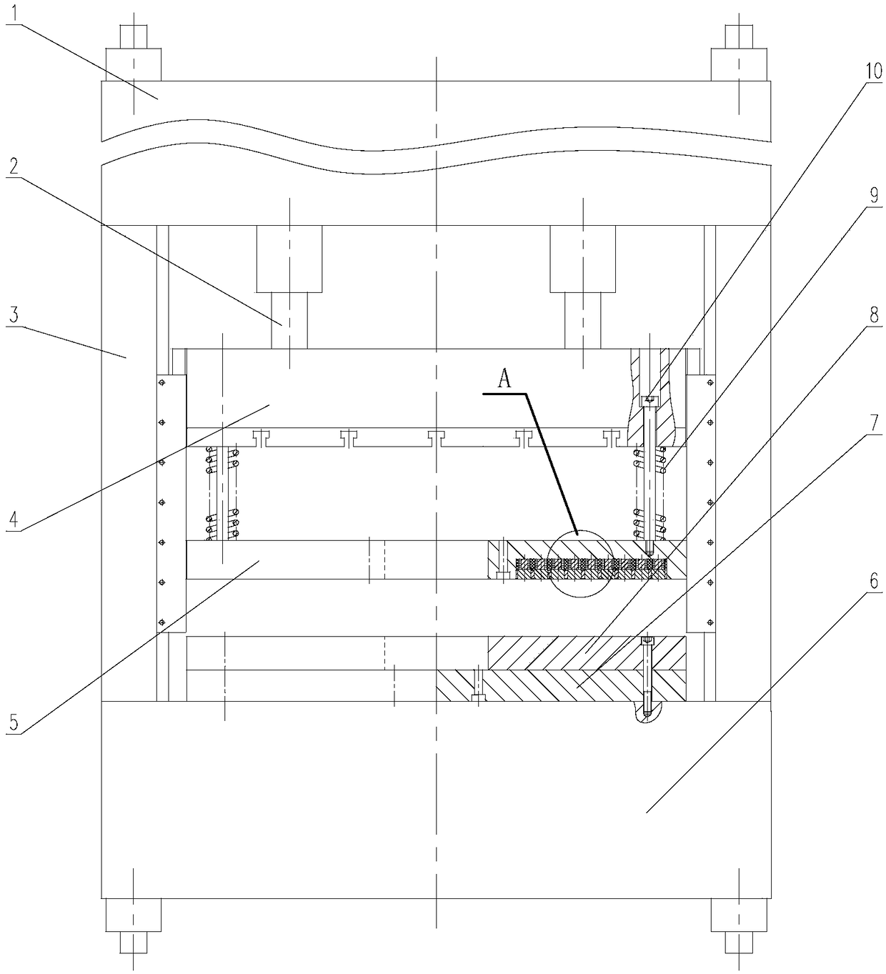 Novel double-acting press machine