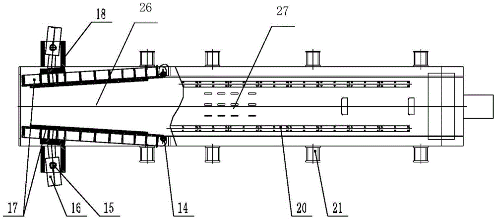 Continuous type garbage compressing and dewatering device