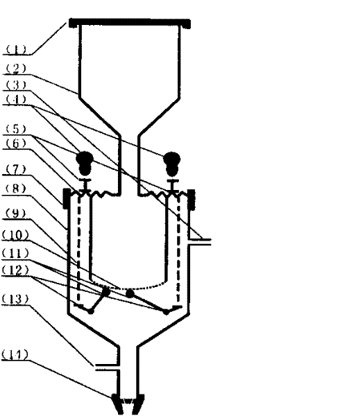 Continuous and uniform blanking device and method for flame melt method gem sintering machine