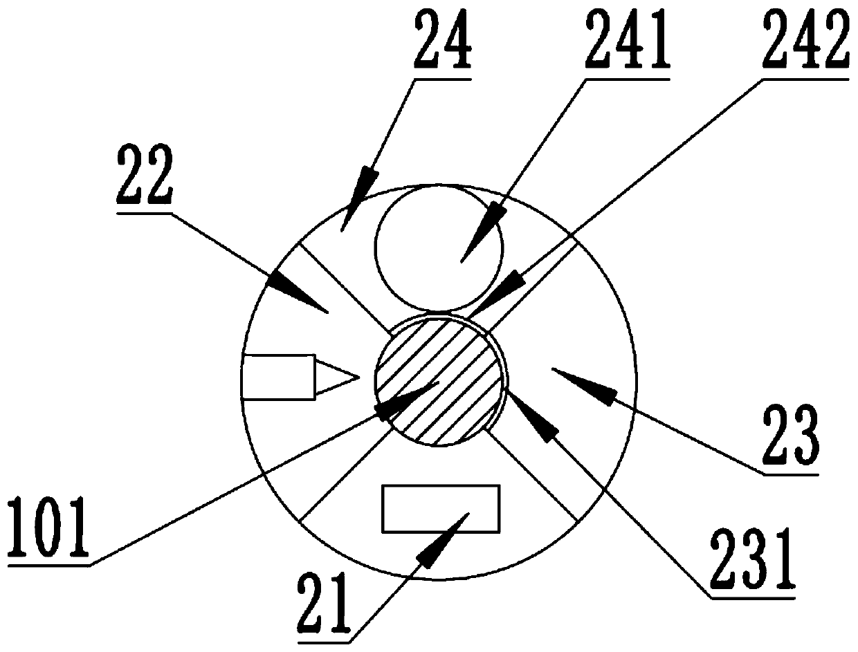 Hard-core cable breakpoint detection and repair device